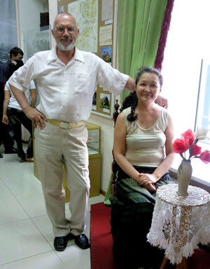 Логвин В.Н. и Калиева С.С. - археологи, основатели Кустанайской археологической школы, доктора исторических наук, профессоры.  Фото из архива Логвина А.В.